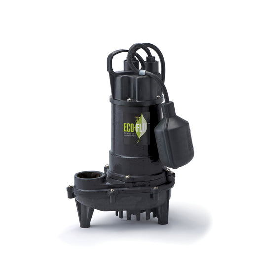 ECO-FLO 1/2 HP 4400 gph Cast Iron Tethered Float Switch AC Submersible Sump Pump 8 ftÂ³