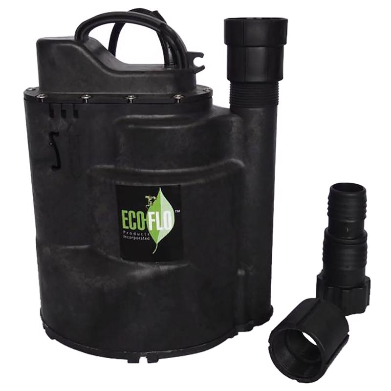 ECO-FLO SUP Series 1/2 HP 2520 gph Thermoplastic Switchless Switch Submersible Utility Pump