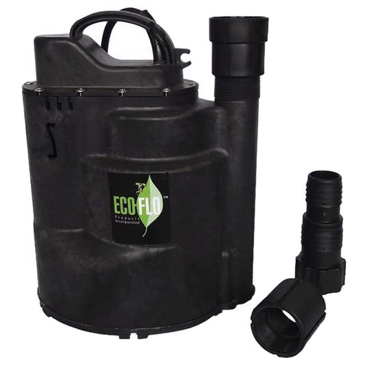 ECO-FLO SUP Series 1/2 HP 2520 gph Thermoplastic Switchless Switch Submersible Utility Pump
