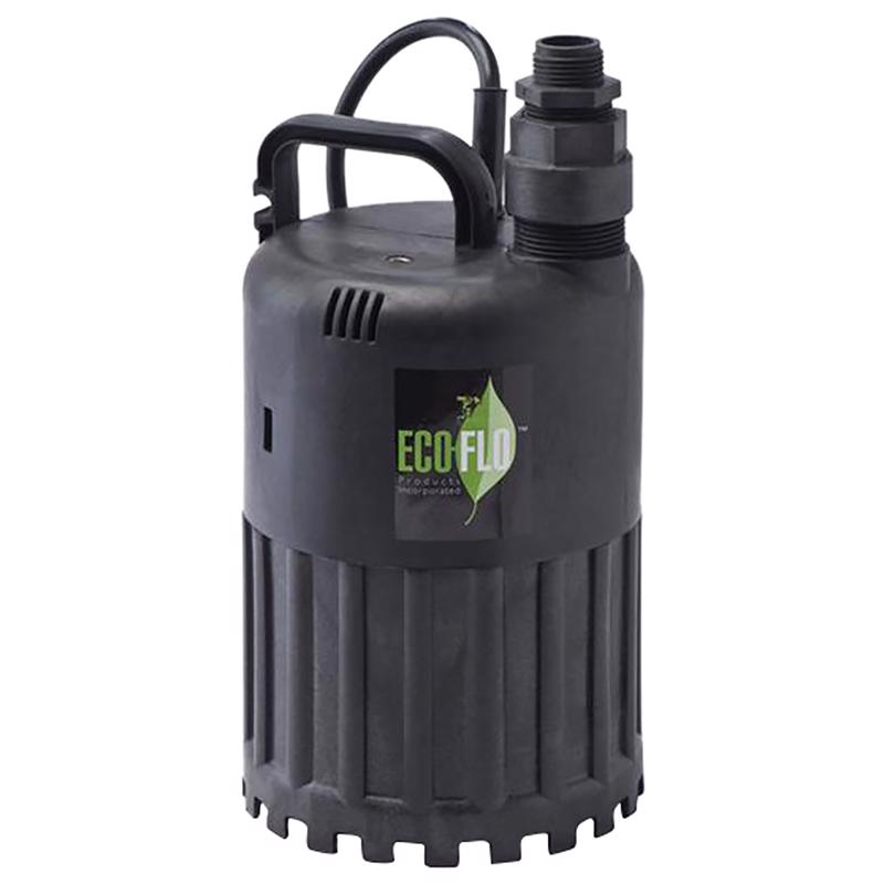 ECO-FLO SUP Series 1/3 HP 2880 gph Thermoplastic Switchless Switch Submersible Utility Pump