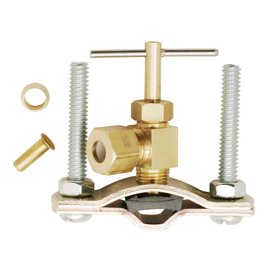 Plumb Pak 1/4 in. Brass Saddle Valve