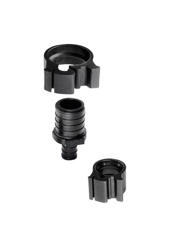 Flair-It PEXLock 1 in. PEX X 1/2 in. D PEX Plastic Reducing Coupling with Clamps