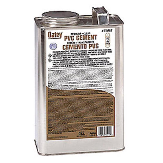 Oatey Clear Cement For PVC 1 gal