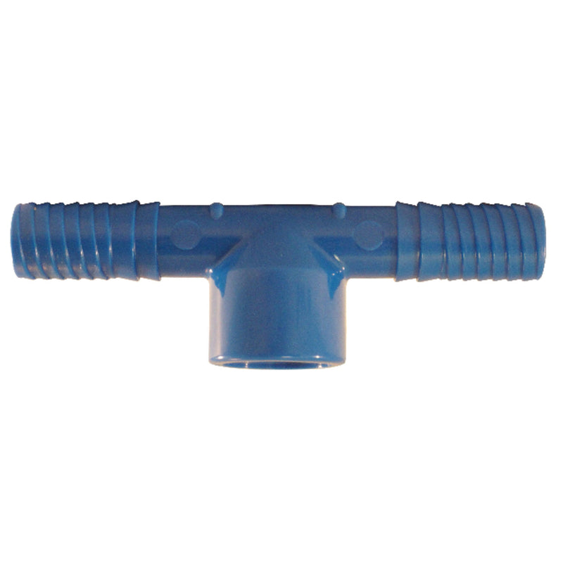 Apollo Blue Twister 1/2 in. Insert in to X 1/2 in. D Insert Acetal Tee 1 pk