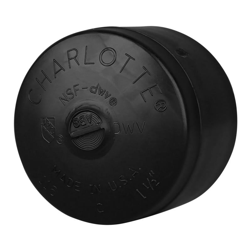 Charlotte Pipe 1-1/2 in. 1-1/2 in. D ABS Cap