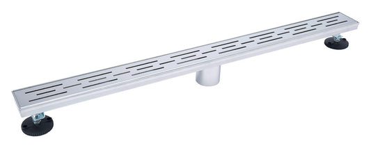 B&K 2 in. D Polished Chrome Stainless Steel Linear Shower Drain