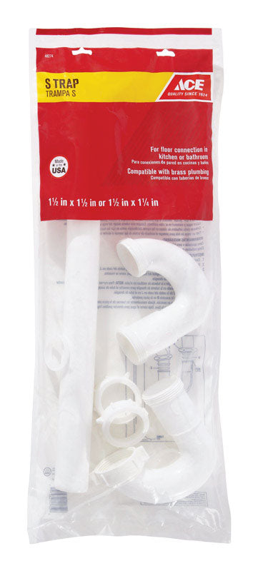 Ace 1-1/2 in. D Plastic Sink Trap