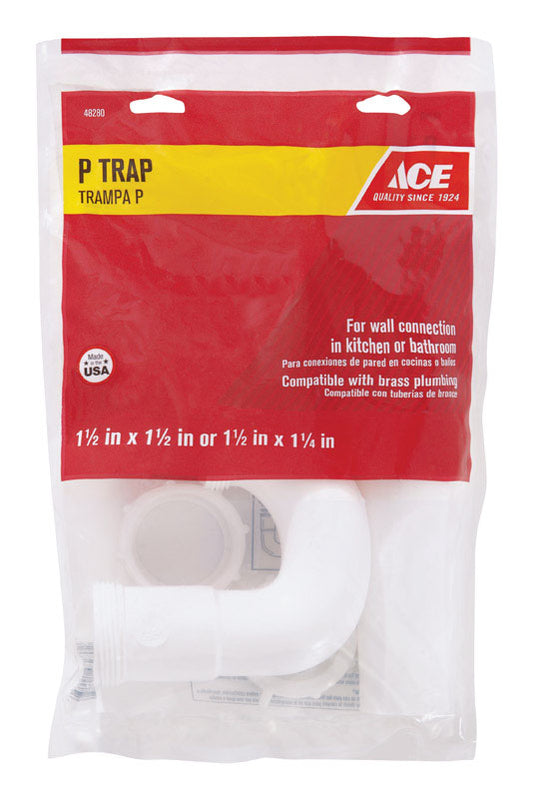Ace 1-1/2 in. D Plastic P-Trap