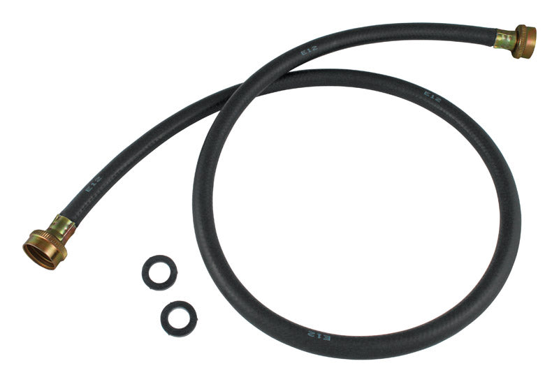 Plumb Pak 3/4 in. FHT X 3/4 in. D FHT 4 ft. Rubber Washing Machine Hose