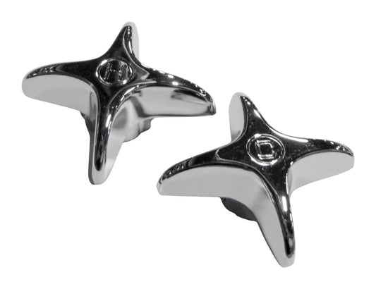 Plumb Pak Chrome Sink and Tub and Shower Faucet Handles