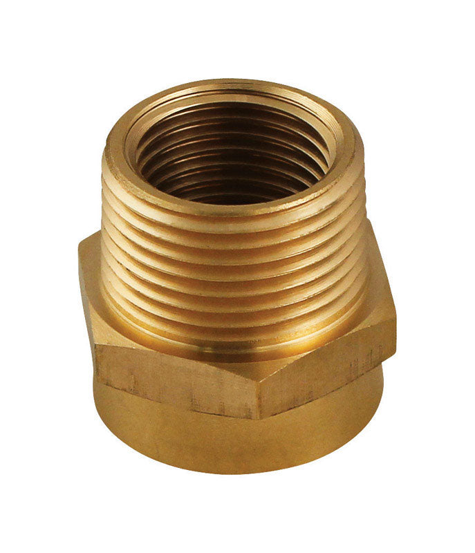 Plumb Pak Brass 3/4 in. D X 3/4 in. D Hose Adapter 1 pk