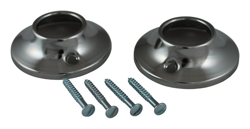 Plumb Pak Chrome Chrome Steel Shower Rod Flange