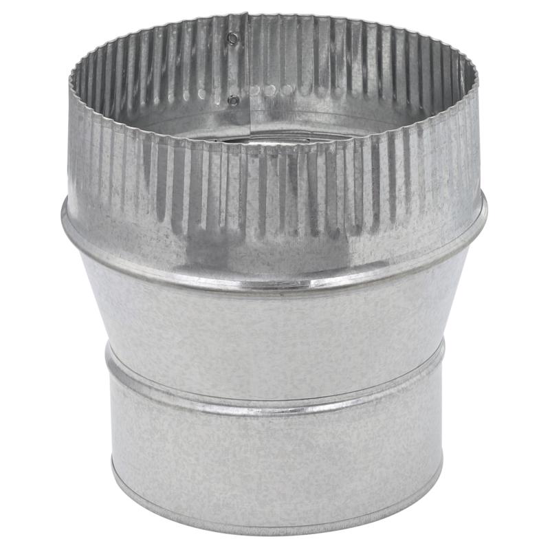 Imperial 5 in. D X 6 in. D Galvanized Steel Furnace Pipe Increaser