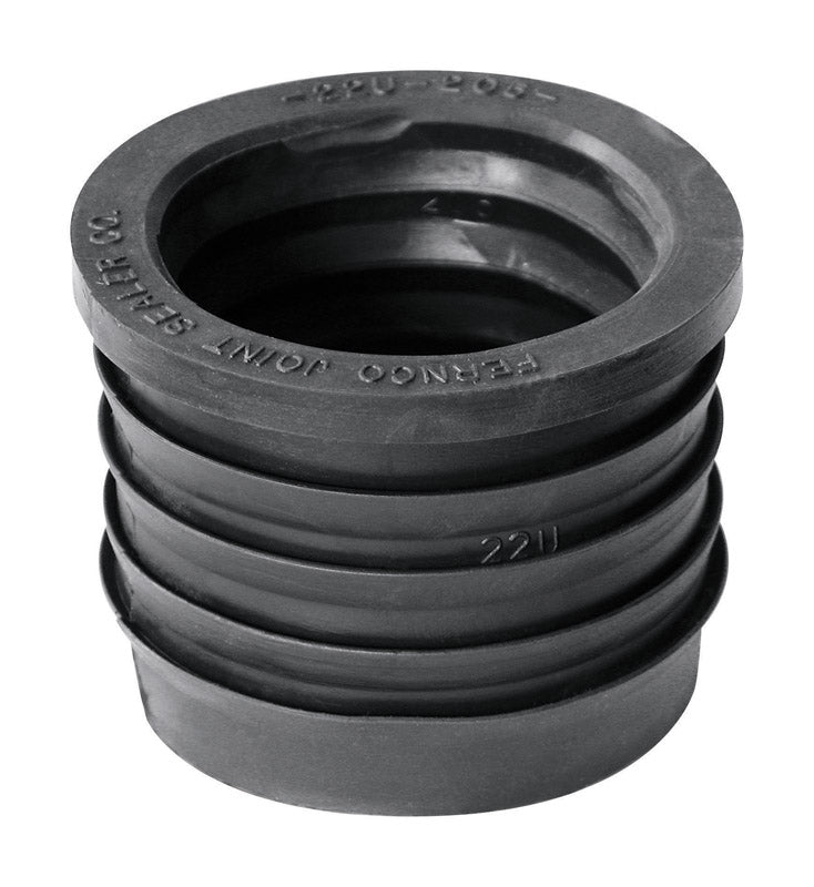 Fernco Schedule 40 2 in. Compression X 2 in. D Hub PVC 3 in. Donut Fitting 1 pk