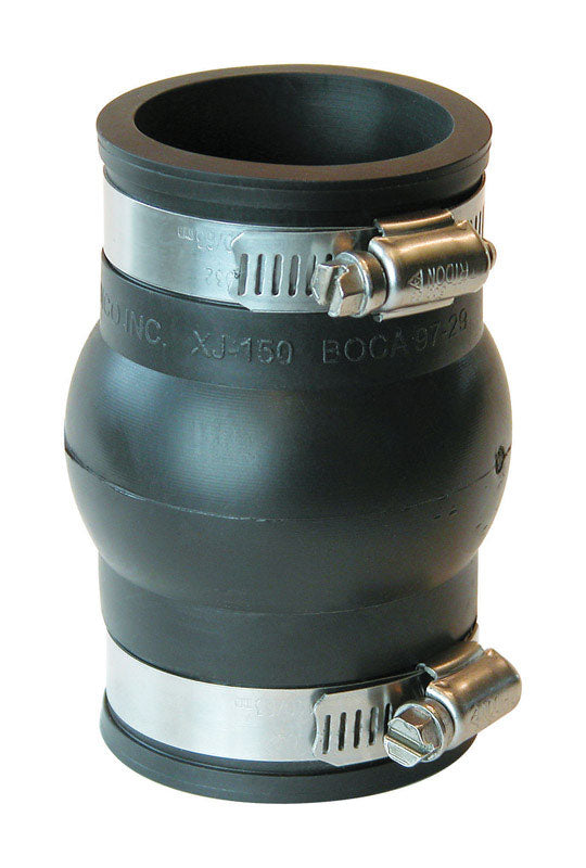 Fernco Schedule 40 1-1/2 in. Hub X 1-1/2 in. D Hub PVC 3 in. Expansion Coupling 1 pk