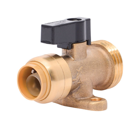 SharkBite 3/4 in. PTC X 1/2 in. MHT Brass Washing Machine Valve