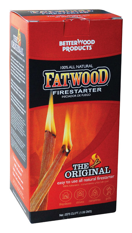 Better Wood Products Fatwood Pine Resin Stick Fire Starter 15 min 1.5 lb