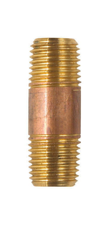 Anderson Metals 1/4 in. MPT in. X 1/4 in. D MPT Red Brass Nipple 1-1/2 in. L