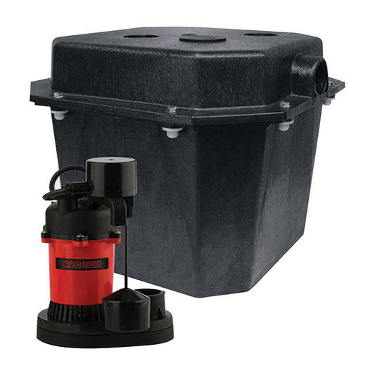 Red Lion 1/3 HP 3200 gph Thermoplastic Vertical Float Switch AC Sump Pump 8 ftÂ³