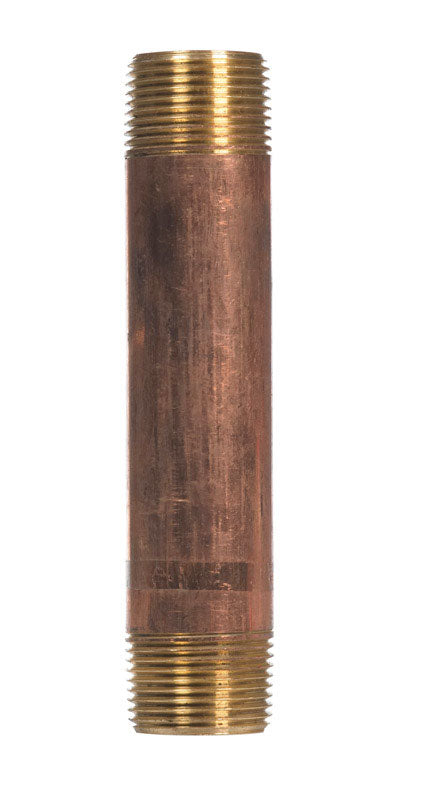 Anderson Metals 1 in. MPT in. Red Red Brass Nipple 6 in. L