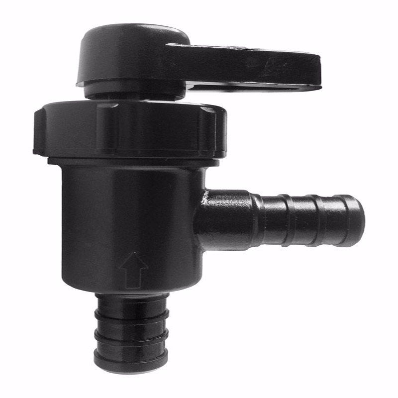 Flair-It Ecopoly 1/2 in. Crimp X 1/2 in. Crimp Plastic Angle Stop Valve