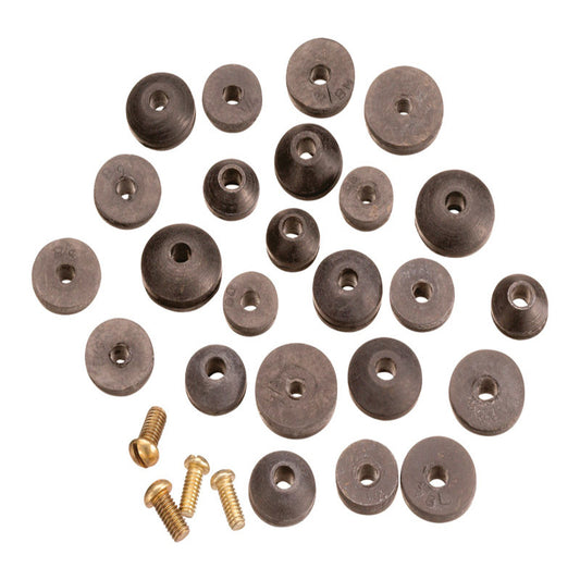 Plumb Pak Assorted in. D Rubber Beveled Faucet Washer 24 pk