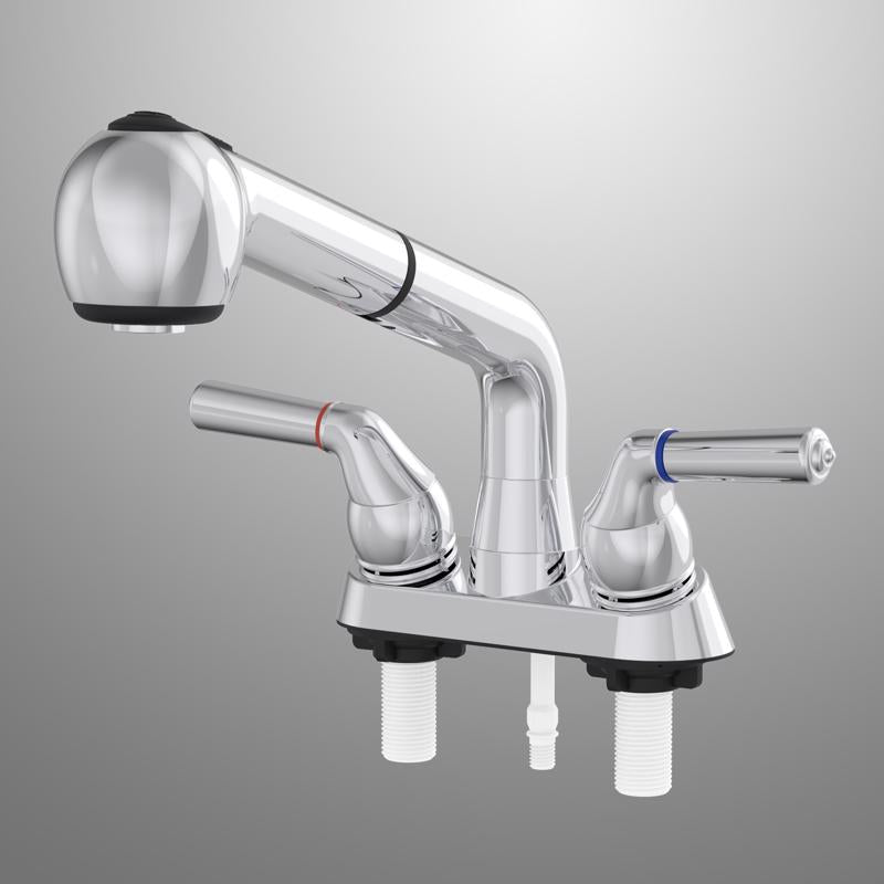 Home Plus Two Handle Chrome Laundry Faucet