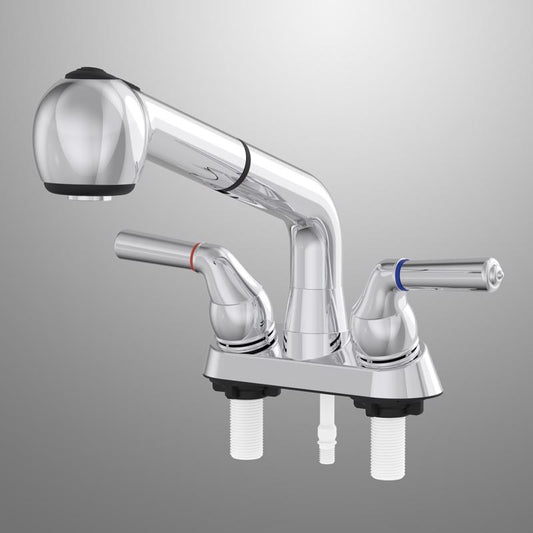 Home Plus Two Handle Chrome Laundry Faucet