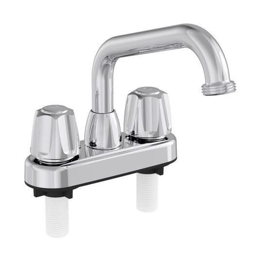 Home Plus Chrome Traditional Bathroom Faucet 4 in.