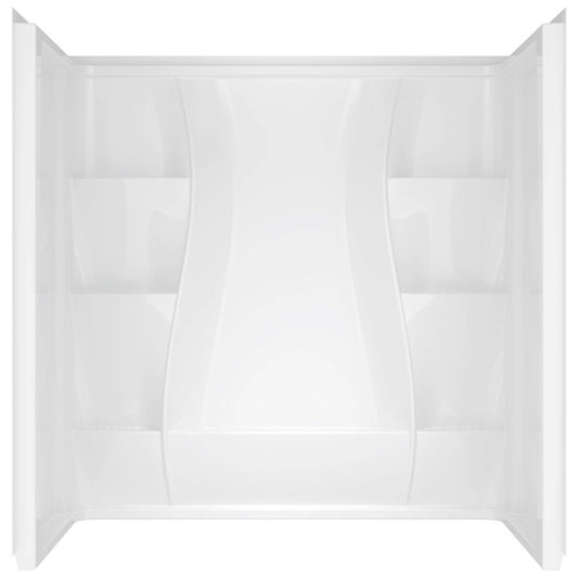 Delta Classic 400 59-7/8 in. H X 59-7/8 in. W X 29-7/8 in. L White Bathtub Surround