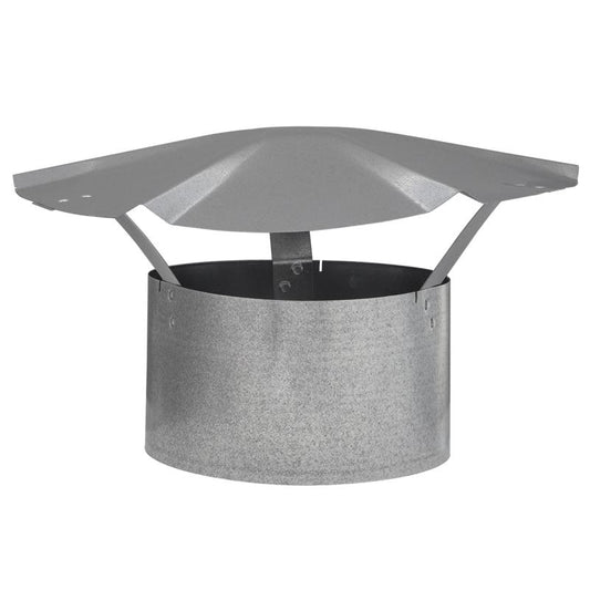 Imperial 6 in. D Galvanized Steel Rain Cap