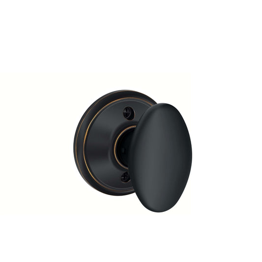 Schlage Siena Rustic Aged Bronze Dummy Knob Right or Left Handed