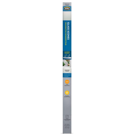 Gila Privacy Control Clear Frosted Glass Indoor Window Film 36 in. W X 78 in. L