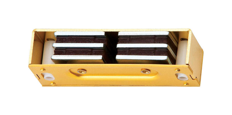 Ives 1 in. H X 3-1/8 in. W X 3/4 in. D Polished Brass Aluminum Magnetic Catch