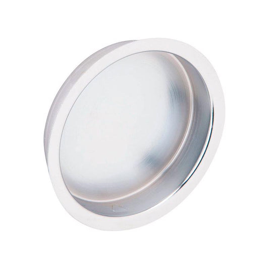 Ives 2-7/16 in. L Bright Chrome Brass Flush Mortise Finger Pull