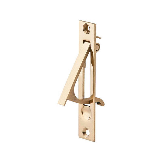 Ives 3-7/8 in. L Bright Brass Brass Sliding Door Edge Pull
