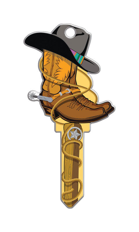 Lucky Line Key Shapes Cowboy House Key Blank Single For Kwikset KW1/11