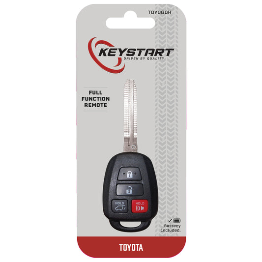 KeyStart TOY060 Advanced Security Automotive Remote HD Key Traditional Blade Double For Toyota