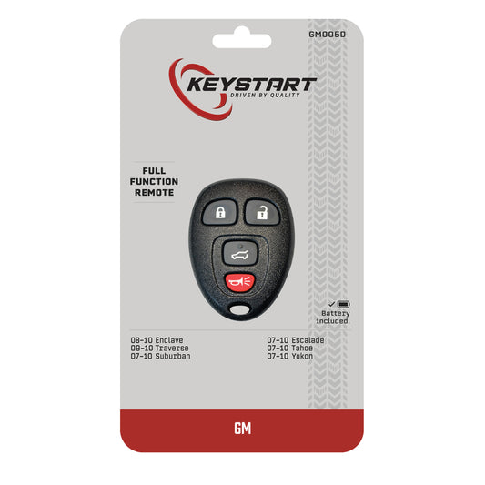 KeyStart GM005 Self Programmable Remote Automotive Remote HD Key Remote Only Double For General Moto