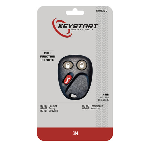 KeyStart GM038 Self Programmable Remote Automotive Remote HD Key Remote Only Double For General Moto