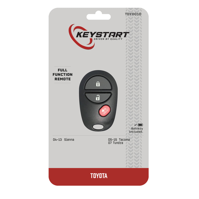 KeyStart TOY001 Self Programmable Remote Automotive Remote HD Key Remote Only Double For Toyota