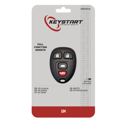 KeyStart GM004 Self Programmable Remote Automotive Remote HD Key Remote Only Double For General Moto
