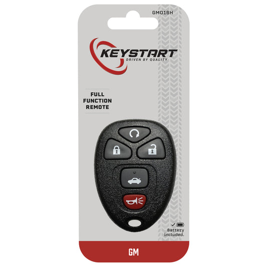 KeyStart GM016 Advanced Security Automotive Remote HD Key Remote Only Double For General Motors