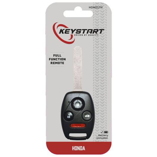 KeyStart HON017 Advanced Security Automotive Remote HD Key Sidewinder Blade Double For Honda