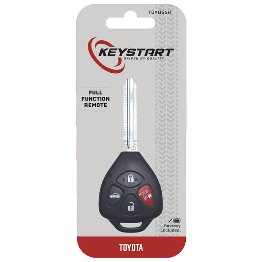 KeyStart TOY051 Advanced Security Automotive Remote HD Key Traditional Blade Double For Toyota