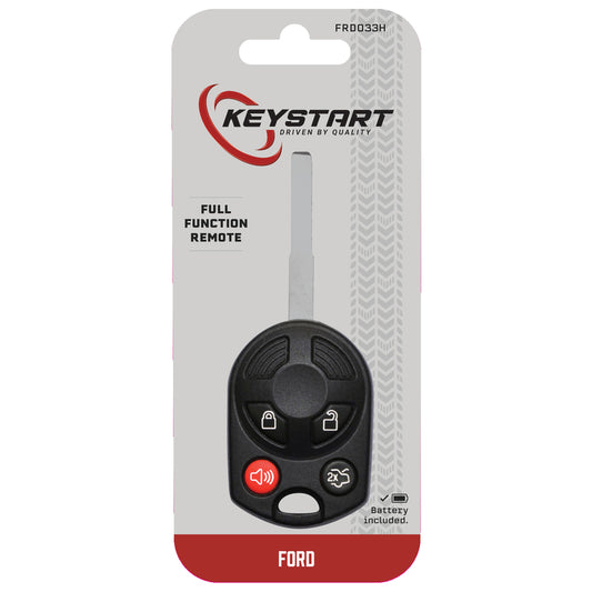 KeyStart FRD033 Advanced Security Automotive Remote HD Key Sidewinder Blade Double For Ford