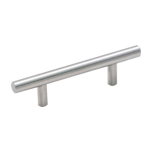 Amerock Bar Pull 3 in. Sterling Nickel Silver 1 pk