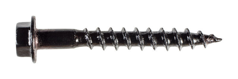 Simpson Strong-Tie No. 10 X 1-1/2 in. L Hex Black Bold Wood Screws 50 pk