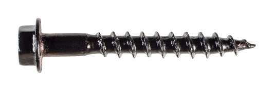 Simpson Strong-Tie No. 10 X 1-1/2 in. L Hex Black Bold Wood Screws 50 pk
