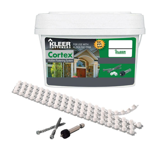 Kleer Cortex No. 7 acre X 2.75 in. L Hex Drive Hex Head Self Tapping Trim Screws with Plugs